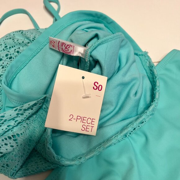 SO Crochet Tankini & Bottoms Set (Girls 7-8) (NEW W/TAGS & SO CUTE)! - Picture 7 of 11